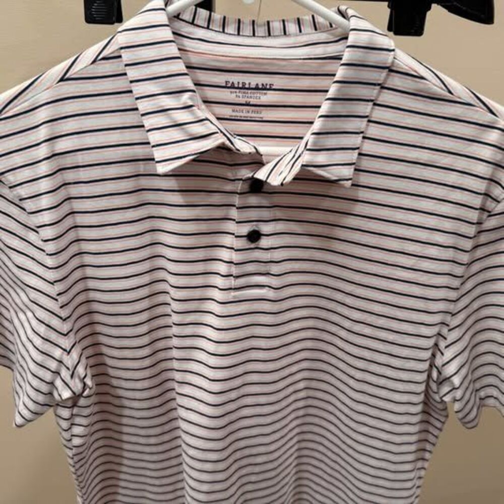 Fairlane Pima Cotton Polo Shirt - Size Medium